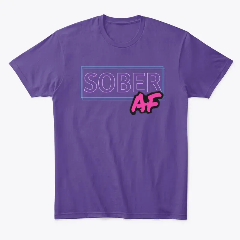 Neon Sign Sober AF Tshirt